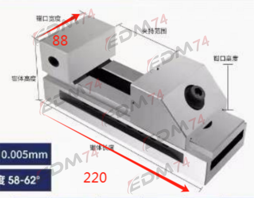 Тисы прецизионные QKG88-220